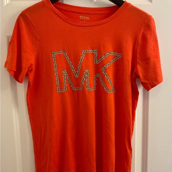 MICHAEL Michael Kors Chain Link Logo T-Shirt - Size Medium - Picture 3 of 7